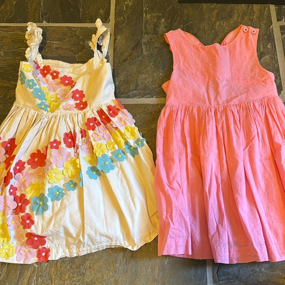 Two mini Boden sun dresses 3/4toddler